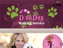 Tablet Screenshot of divadogwalking.com